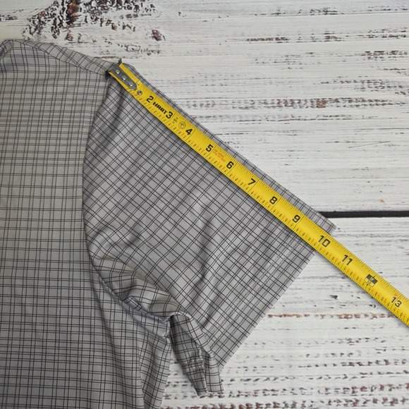 Adidas Golf Men's XL Ultimate 365 Polo Shirt Polyester Spandex Gray Plaid - Picture 10 of 10